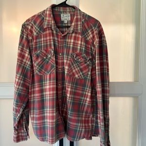 XXL Lucky Brand Pearl Snap Cowboy Shirt